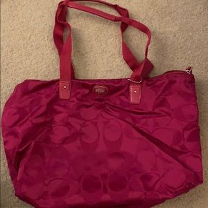 Pink coach bag